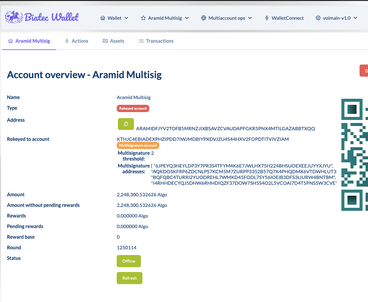 Multisig Account Overview